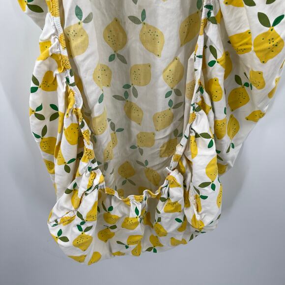 HANNA ANDERSSON HOME Crib Fitted Sheet Lemons Hanna Home Baby Infant Nursery - Picture 7 of 12